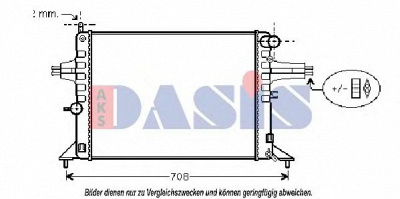 AKS DASIS 151870n -  Радиатор, охлаждение двигателя